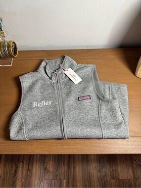 Vineyard Vines Women’s Sweater Fleece Vest - Grey Heather